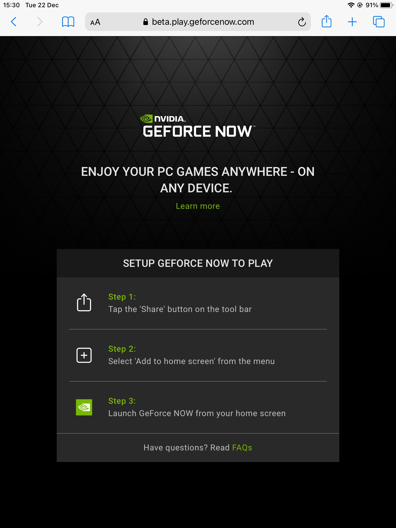 geforce now