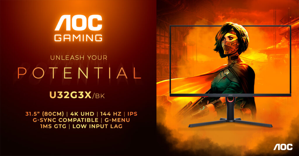 Imagine Joc AGON by AOC lansează monitoarele 4K de gaming U27G3X/BK și U32G3X/BK | 2review.ro