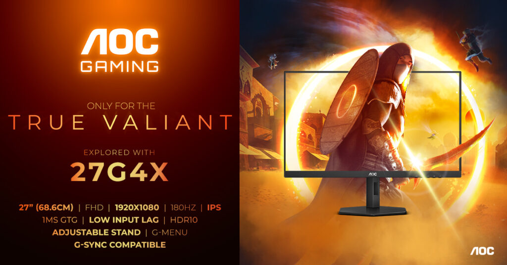 Imagine Joc AOC lansează noile monitoare de gaming 24G4X și 27G4X | 2review.ro