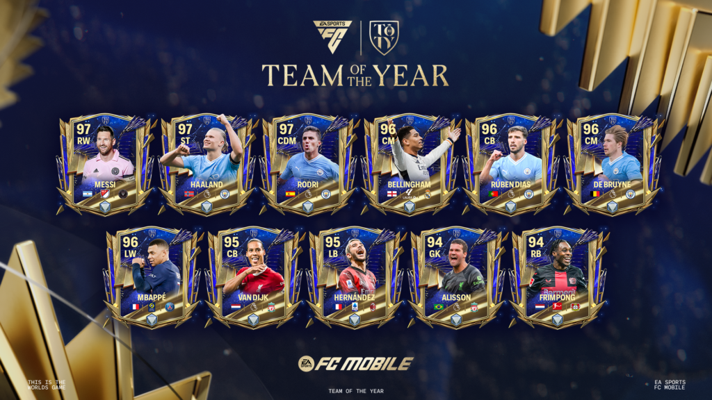 Imagine Joc Selecționata Team of the Year este acum disponibilă în EA SPORTS FC Mobile | 2review.ro