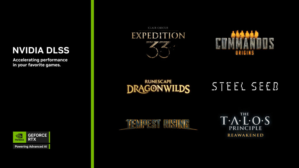 Imagine Joc DLSS accelerează performanța în noi jocuri, cum ar fi The Talos Principle: Reawakened, Tempest Rising sau Clair Obscur: Expedition 33 | 2review.ro