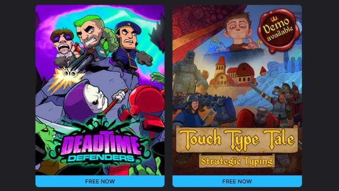 Imagine Joc Deadtime Defenders și Touch Type Tale, jocuri gratuite oferite de Epic Games Store | 2review.ro