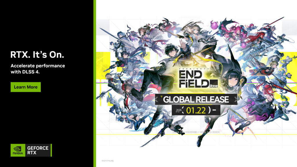 Imagine Joc Arknights: Endfield se lansează cu suport pentru DLSS 4 și Multi Frame Generation | 2review.ro