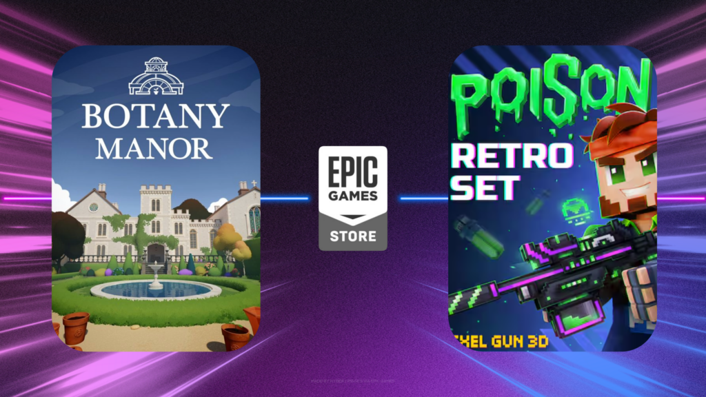 Imagine Joc Botany Manor și Poison Retro Set, jocuri gratuite oferite de Epic Games Store | 2review.ro