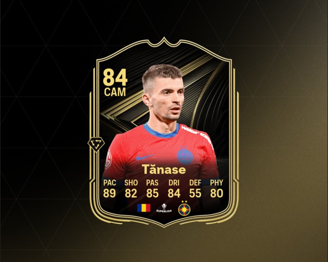 Imagine Joc Florin Tănase, inclus în Team Of The Week #22 din EA SPORTS FC 26 | 2review.ro