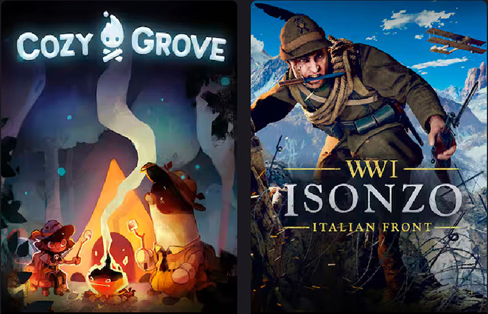 Imagine Joc Cozy Grove și Isonzo, jocuri gratuite oferite de Epic Games Store | 2review.ro