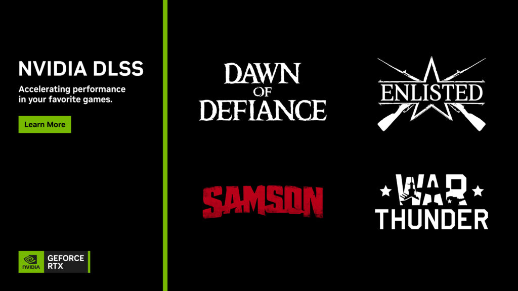 Imagine Joc Jocuri precum War Thunder, Enlisted și Dawn of Defiance dispun de actualizări cu DLSS 4.5 | 2review.ro