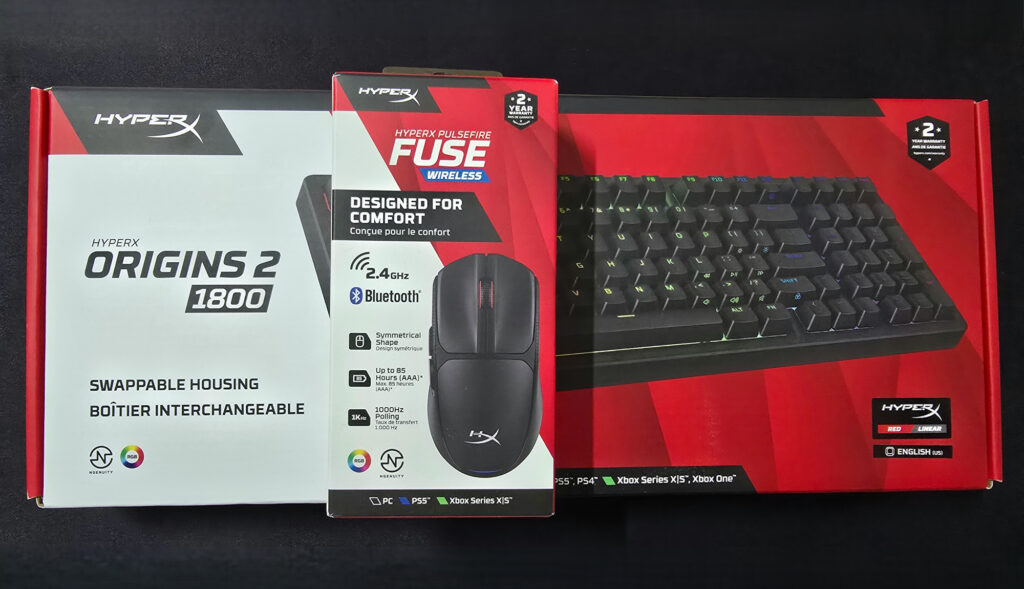 Imagine Joc HyperX Origins 2 1800 și Pulsefire Fuse Wireless Review: tastatură și mouse pentru gameri | 2review.ro