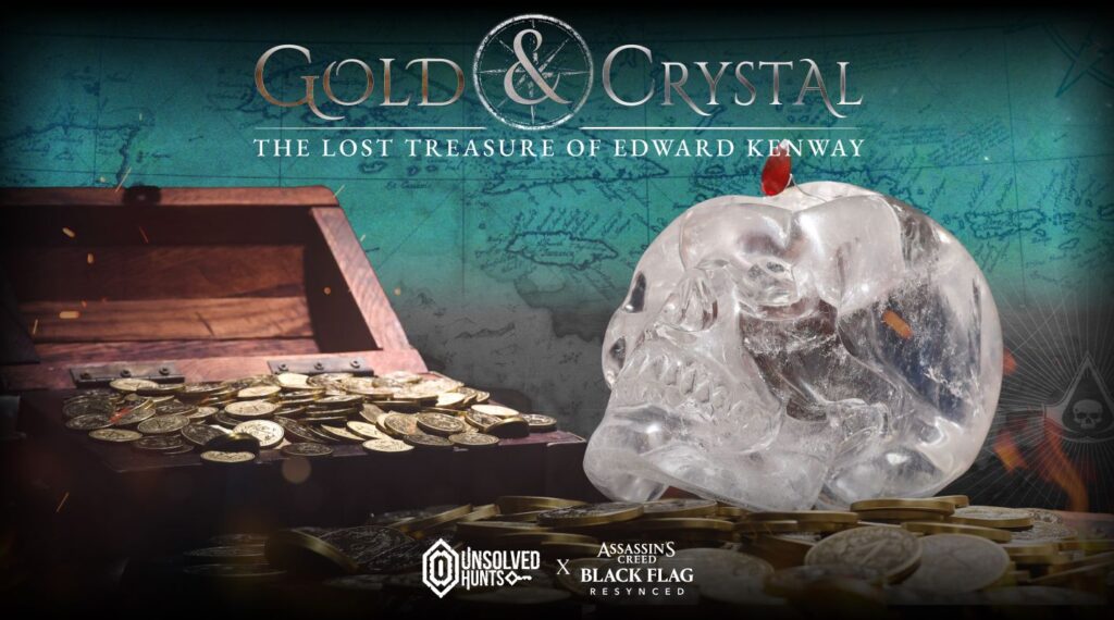 Imagine Joc Assassin’s Creed Black Flag Resynced – Ubisoft și Unsolved Hunts lansează vânătoarea de comori „Gold & Crystal” | 2review.ro